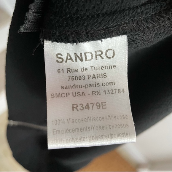 BLACK SANDRO DRESS - Picture 8 of 9